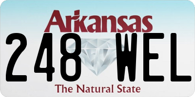 AR license plate 248WEL