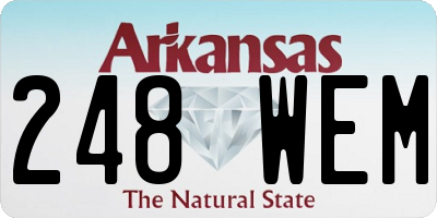 AR license plate 248WEM