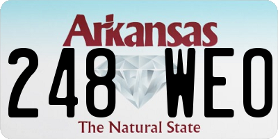 AR license plate 248WEO