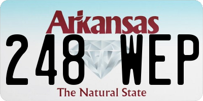 AR license plate 248WEP