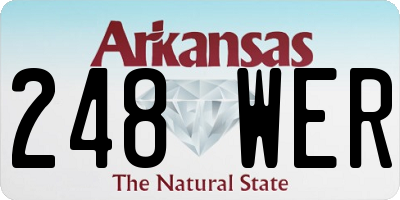 AR license plate 248WER
