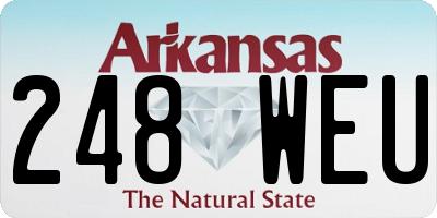 AR license plate 248WEU