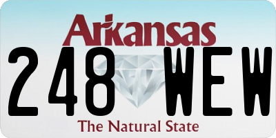 AR license plate 248WEW