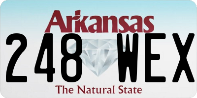 AR license plate 248WEX