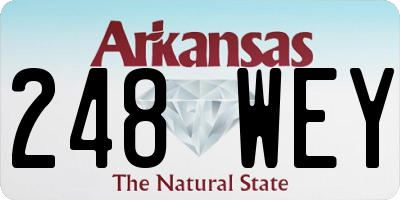 AR license plate 248WEY