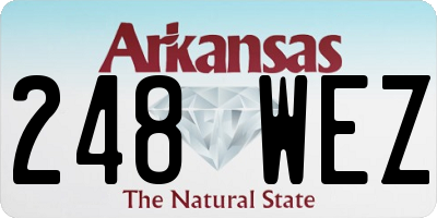 AR license plate 248WEZ