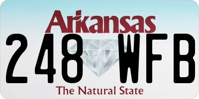 AR license plate 248WFB