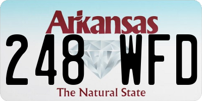 AR license plate 248WFD