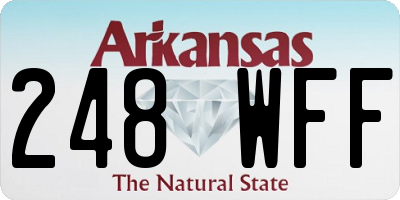 AR license plate 248WFF