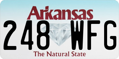AR license plate 248WFG
