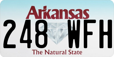 AR license plate 248WFH