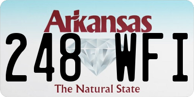 AR license plate 248WFI
