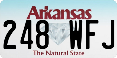 AR license plate 248WFJ