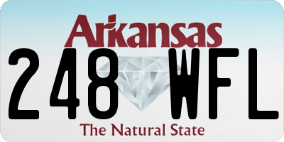 AR license plate 248WFL