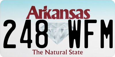 AR license plate 248WFM