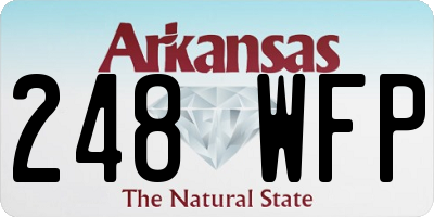 AR license plate 248WFP