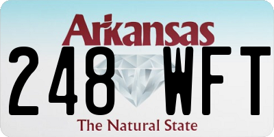 AR license plate 248WFT
