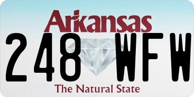 AR license plate 248WFW