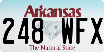 AR license plate 248WFX