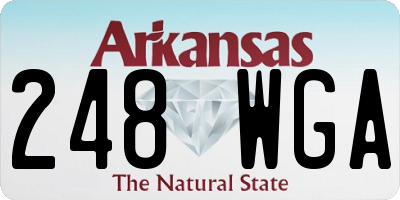 AR license plate 248WGA