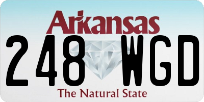 AR license plate 248WGD