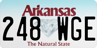 AR license plate 248WGE