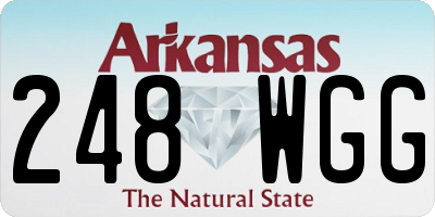 AR license plate 248WGG