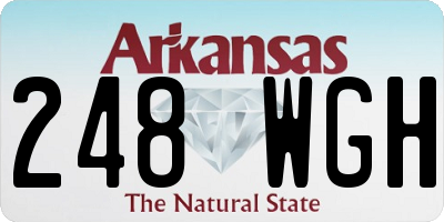 AR license plate 248WGH