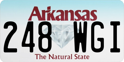 AR license plate 248WGI