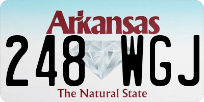 AR license plate 248WGJ