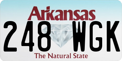 AR license plate 248WGK