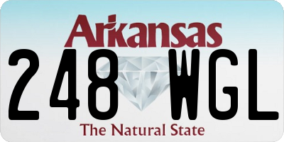 AR license plate 248WGL