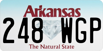 AR license plate 248WGP
