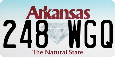 AR license plate 248WGQ