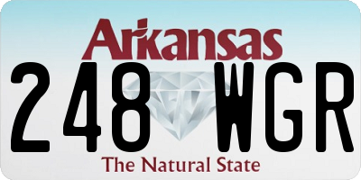 AR license plate 248WGR