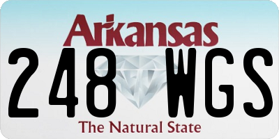 AR license plate 248WGS