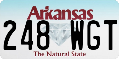AR license plate 248WGT