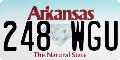 AR license plate 248WGU