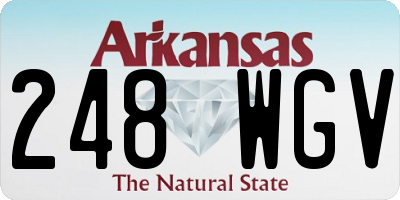 AR license plate 248WGV