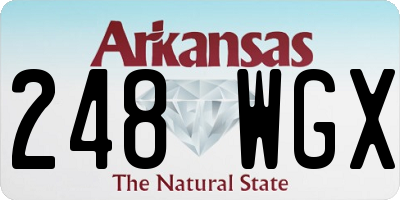 AR license plate 248WGX