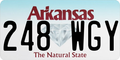 AR license plate 248WGY
