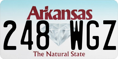 AR license plate 248WGZ