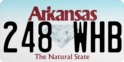 AR license plate 248WHB
