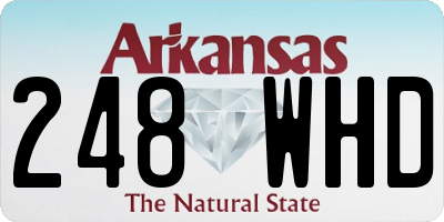 AR license plate 248WHD