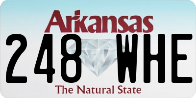 AR license plate 248WHE