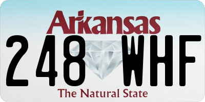 AR license plate 248WHF