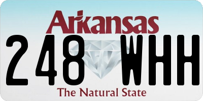 AR license plate 248WHH