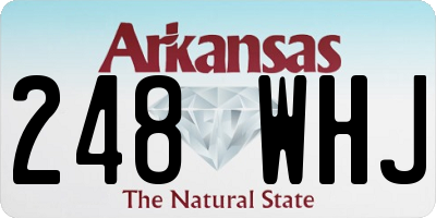AR license plate 248WHJ
