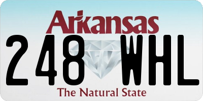 AR license plate 248WHL