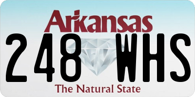 AR license plate 248WHS